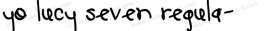 Yo Lucy Seven Regula字体转换